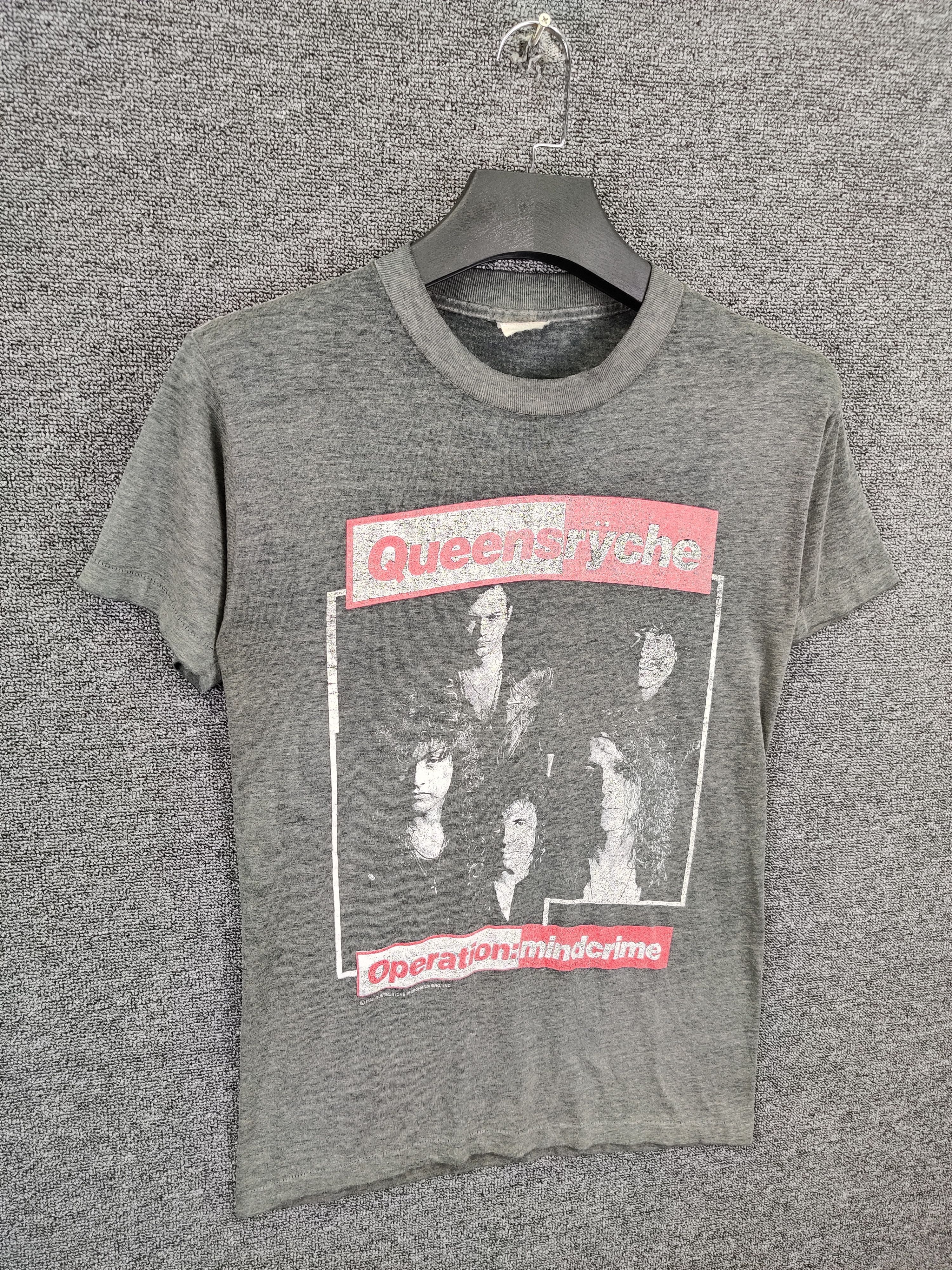 Band Tees Vintage 80s Queensryche Operation Mindcrime Tour Tee Tshirt Size US M / EU 48-50 / 2 - 4 Thumbnail