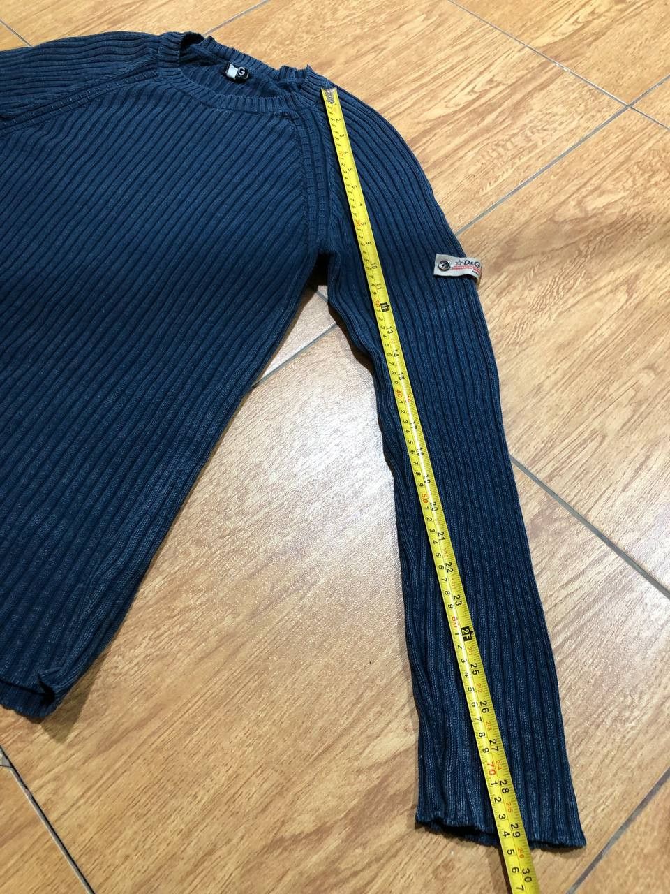 Dolce & Gabbana blue Dolce & Gabbana vintage ribbed sweater Size US XL / EU 56 / 4 - 9 Thumbnail