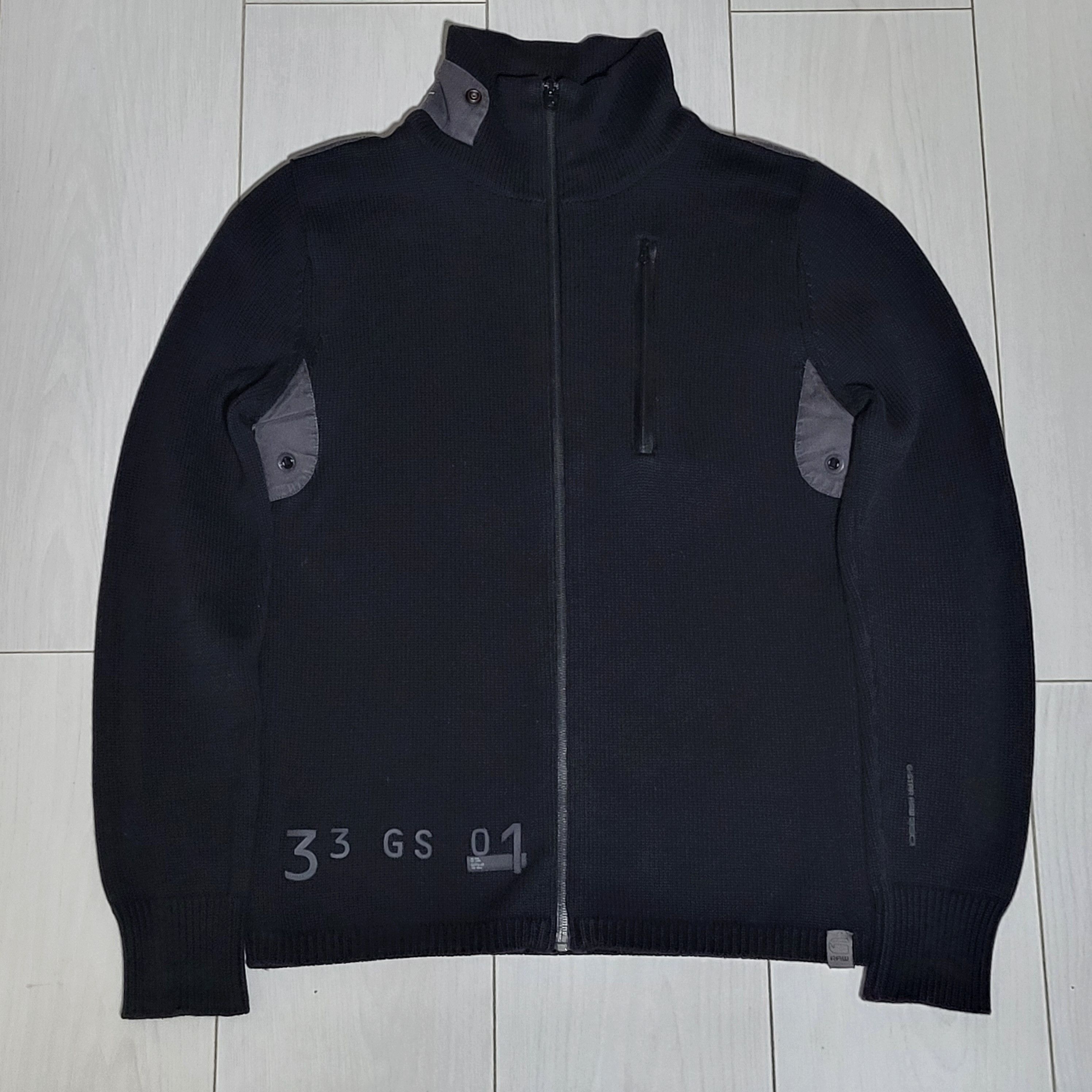 G-Star G-Star Raw Y2K Black Full Zip Knit Sweater Jacket Size M Size US M / EU 48-50 / 2 - 1 Thumbnail
