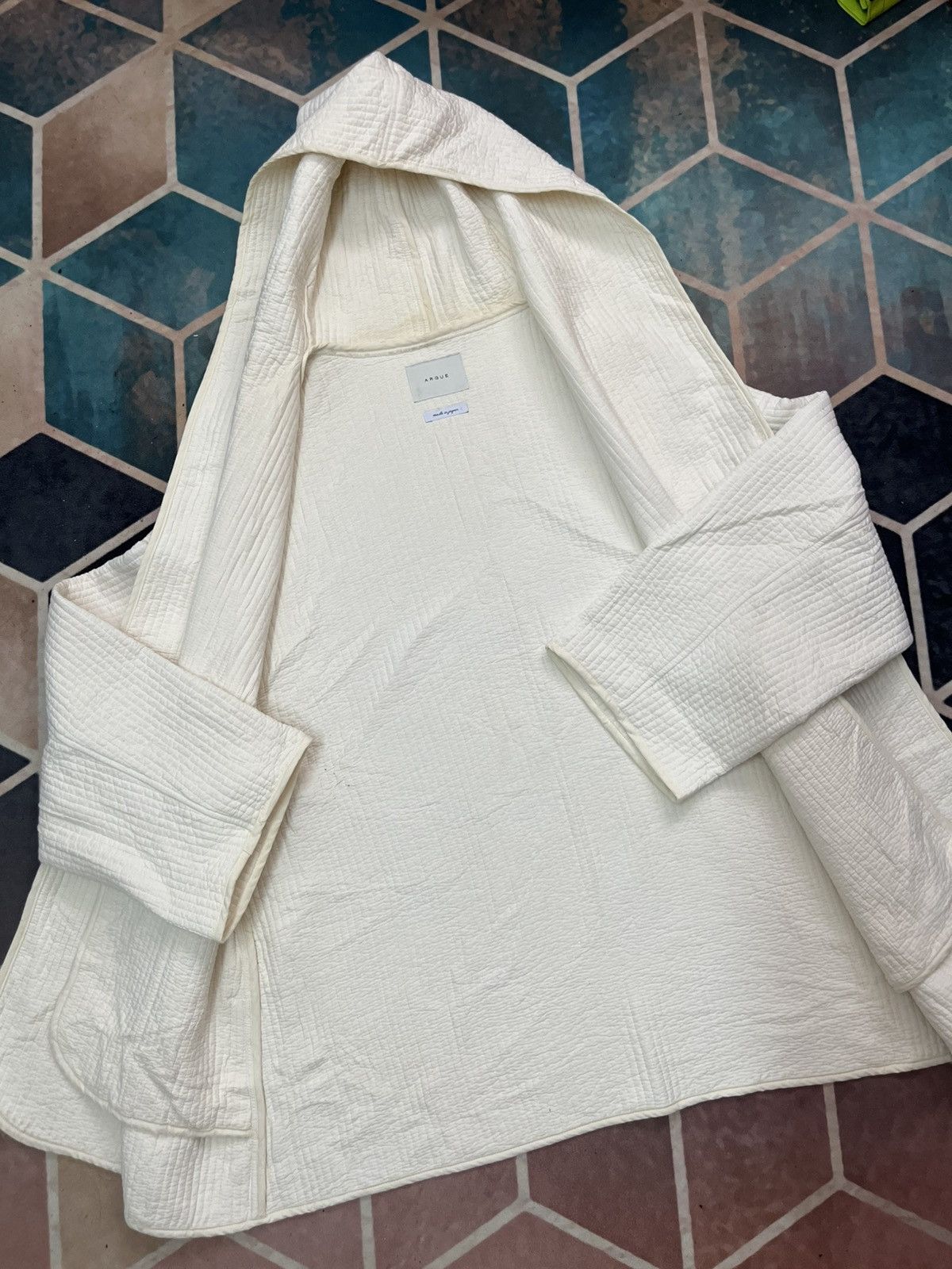 Japanese Brand 💥archive Argue Made In Japan Designer Microfibre Kimono Type Size US XL / EU 56 / 4 - 4 Thumbnail
