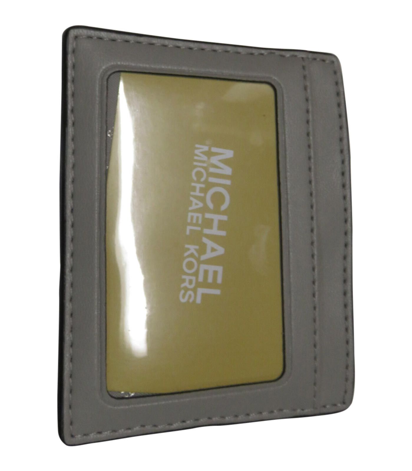 Michael Kors Michael Kors Travel Faux Leather Credit Card Case Gray Size ONE SIZE - 3 Thumbnail