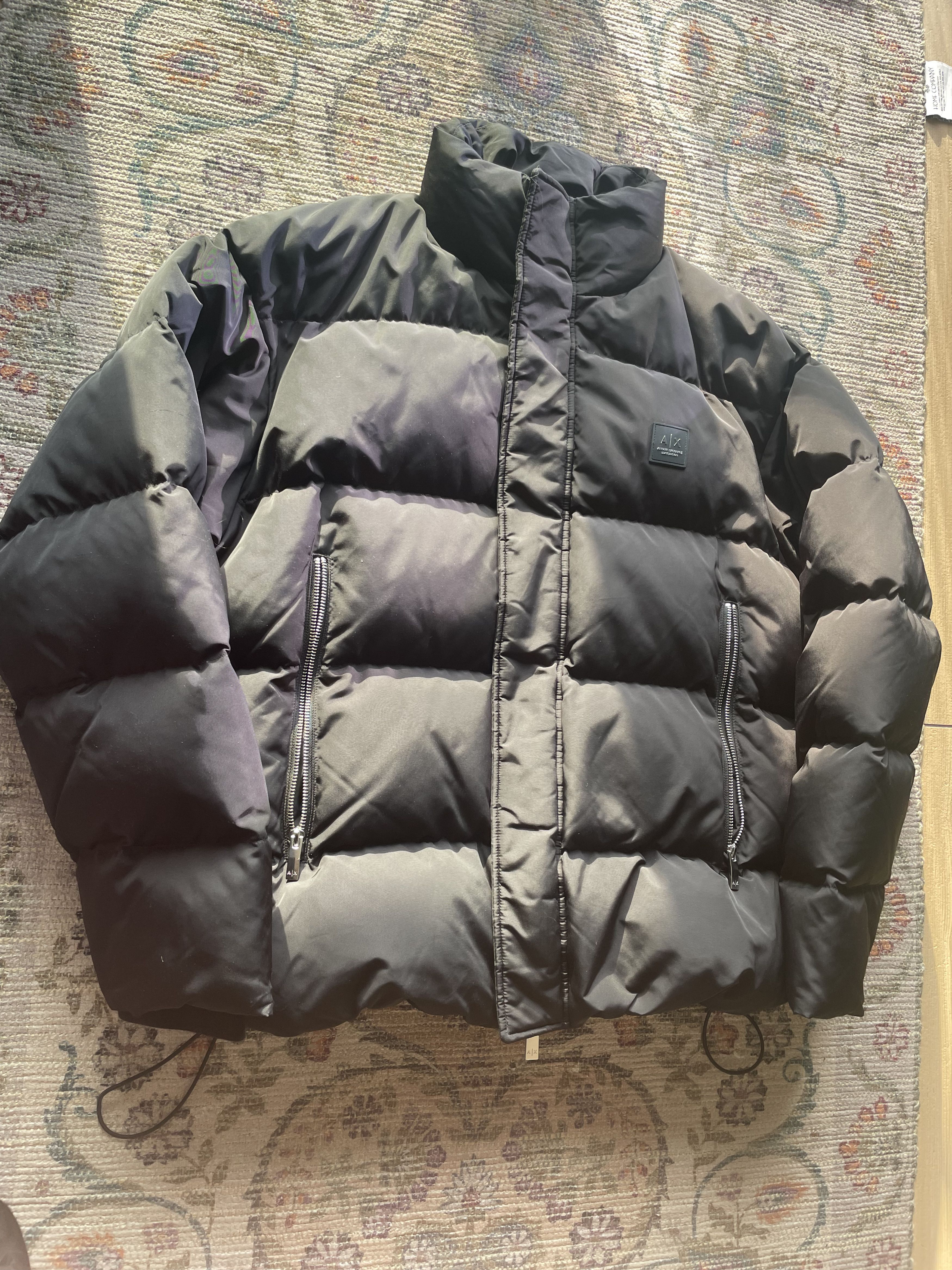 Armani Armani Exchange A|X Black Quilted Puffer Jacket Size US L / EU 52-54 / 3 - 2 Thumbnail