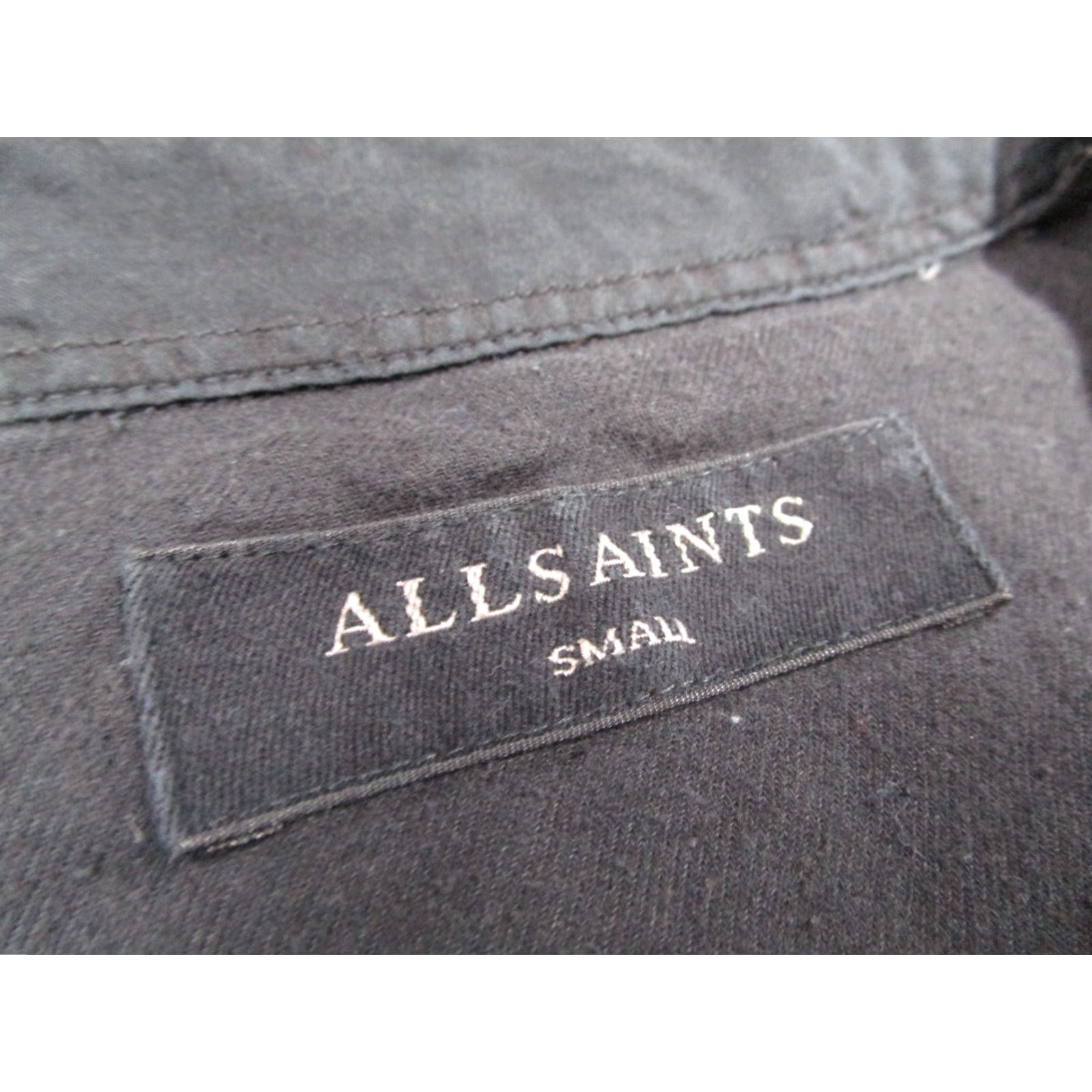 Allsaints VINTAGE AllSaints Men's Shirt Long Sleeve Check Cotton Casual Button Up Gray Small Size US S / EU 44-46 / 1 - 3 Thumbnail