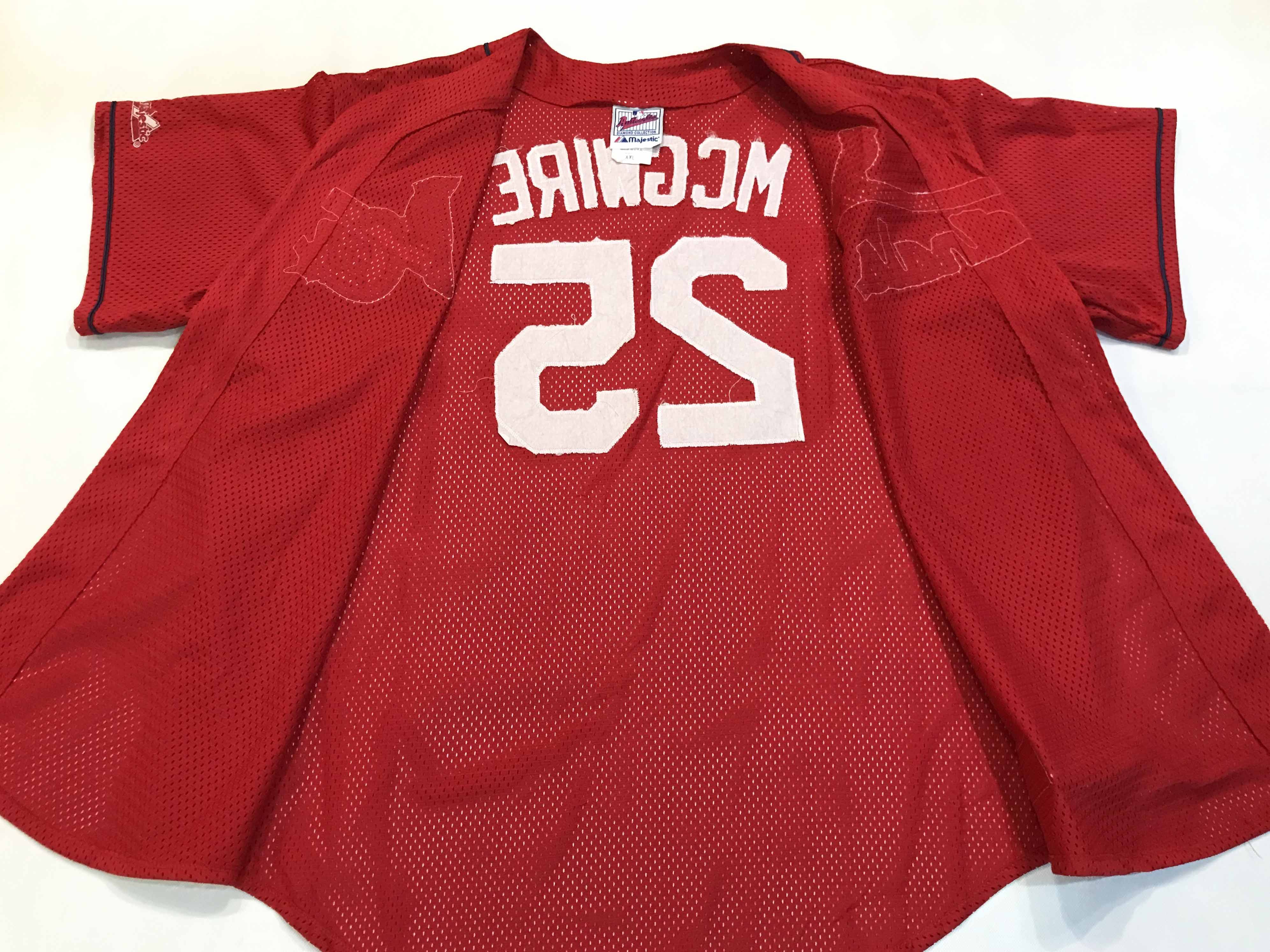 MLB × Majestic × Vintage Majestic Diamond MLB St. Louis Cardinals MCGWIRE #25 Jersey Size US XXL / EU 58 / 5 - 7 Thumbnail