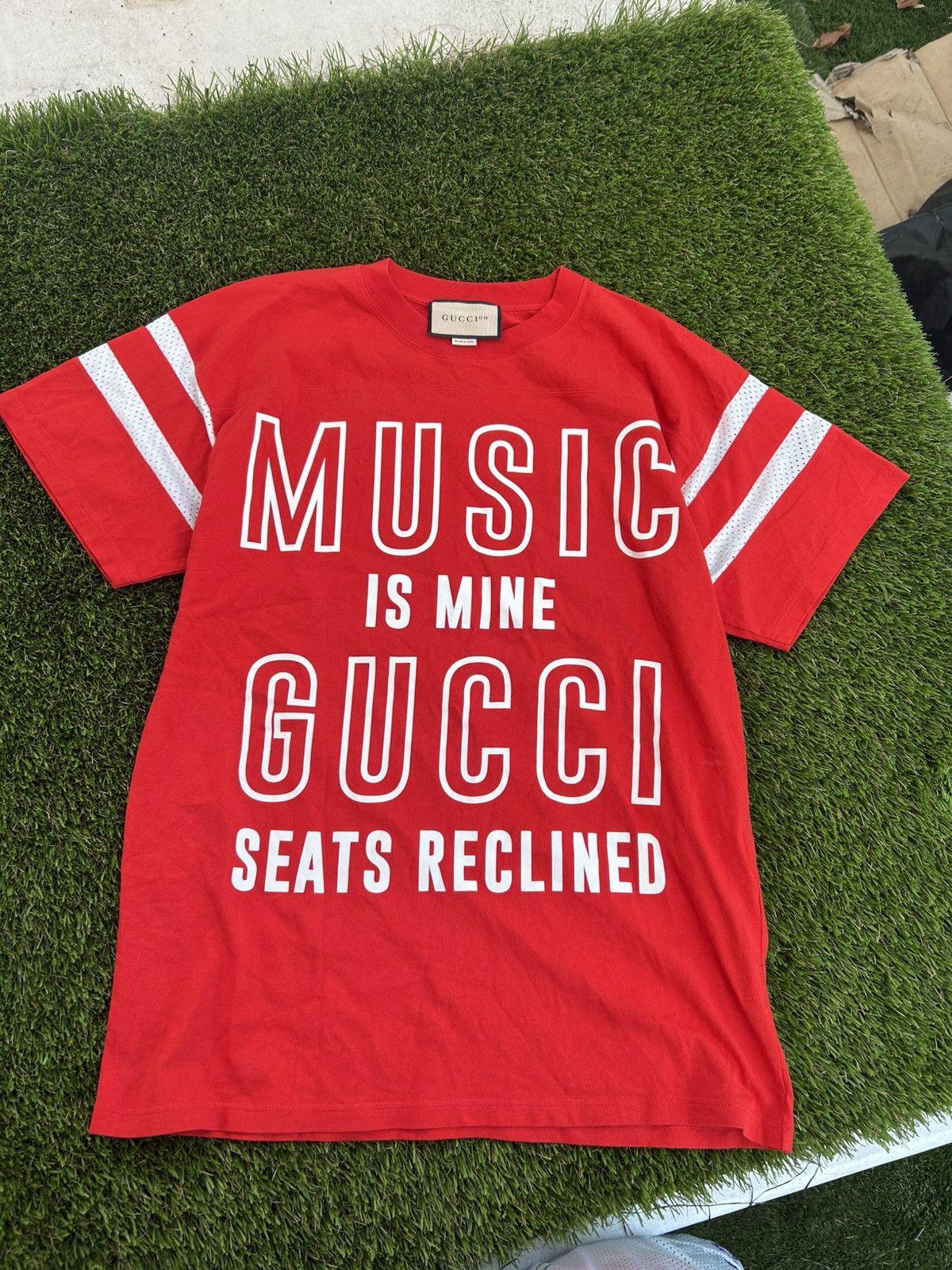 Gucci Gucci 100th Anniversary Music Is Mine Red Tee Size US S / EU 44-46 / 1 - 2 Thumbnail