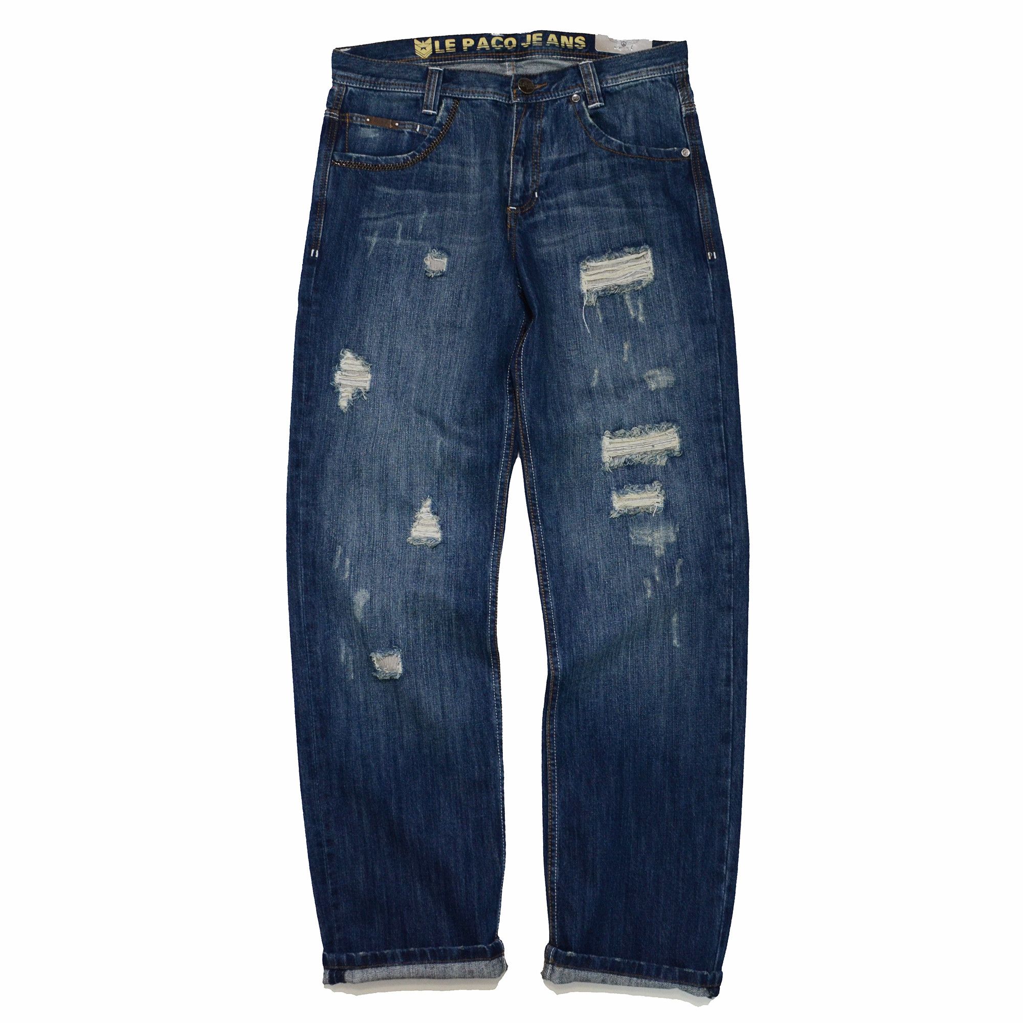 Other Le Paco Jeans Y2K New York Ripped Hiphop Streetwear Size US 32 / EU 48 - 1 Thumbnail
