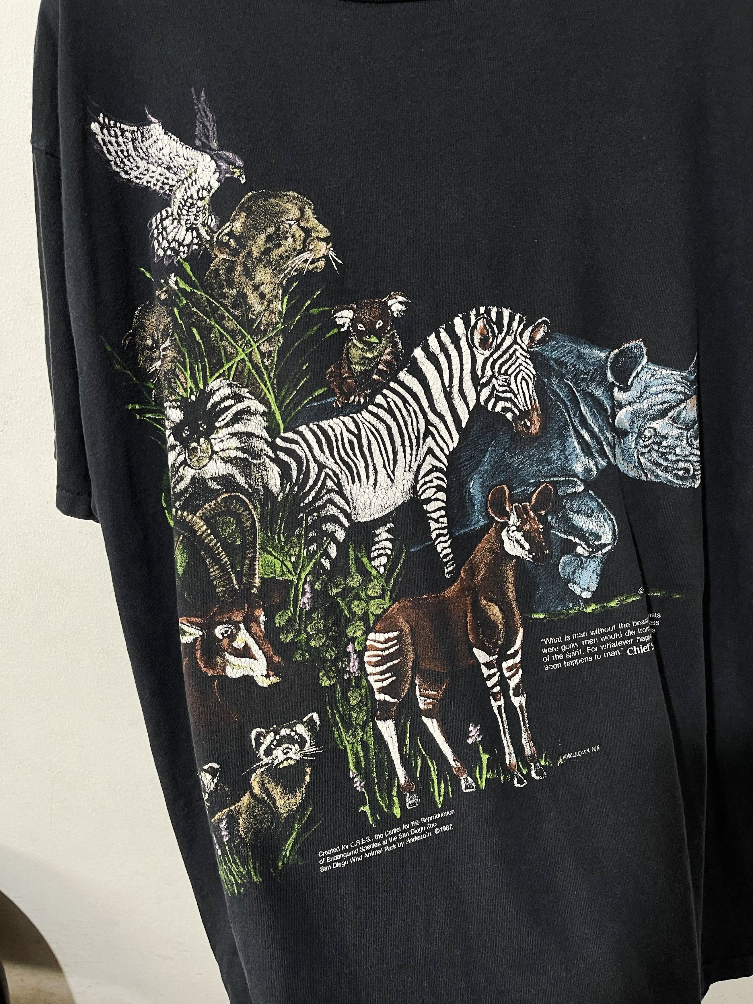 Arts & Science × Vintage Vintage 90s San Diego Zoo Shirt Size US XL / EU 56 / 4 - 2 Thumbnail