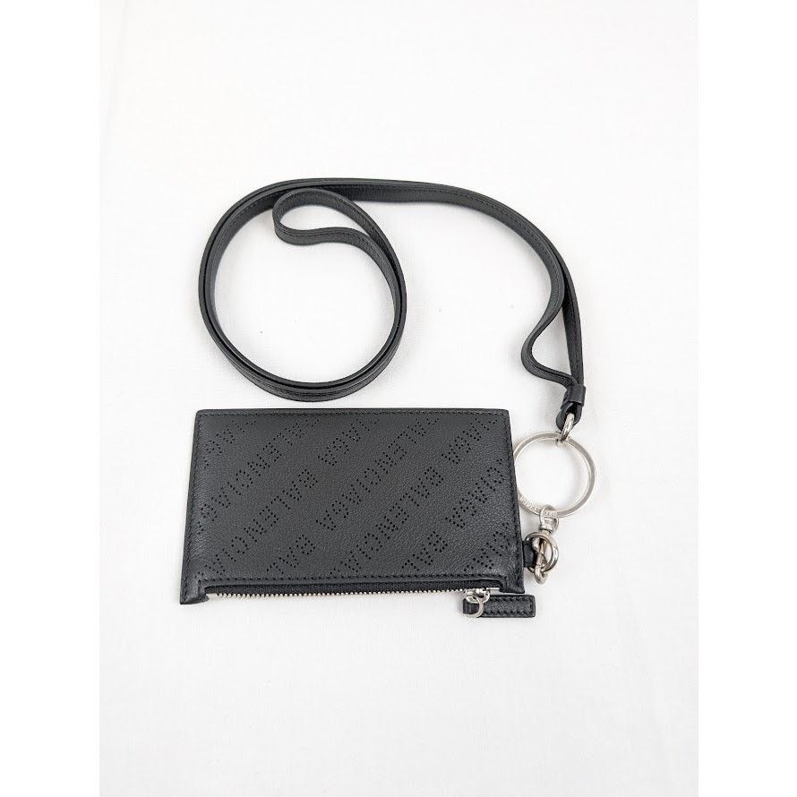 Balenciaga o1rshd1 Size: OS / Logo Perforated Cash Card Case on KE Size ONE SIZE - 2 Thumbnail