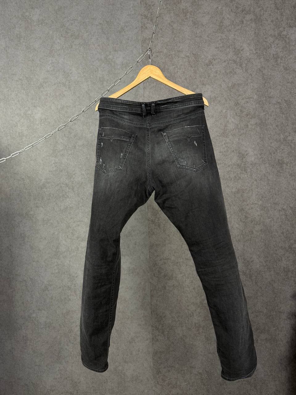 Diesel Diesel Akee designer distressed denim jeans Size US 34 / EU 50 - 6 Thumbnail