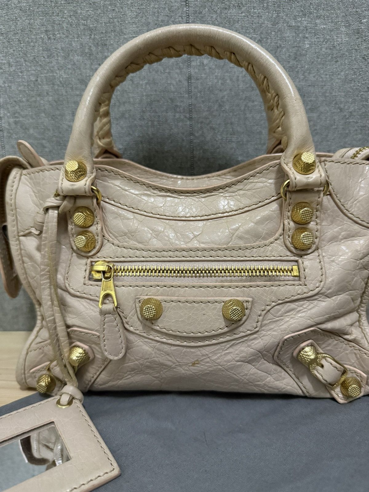 Balenciaga Balenciaga mini City lambskin Giant studded Size ONE SIZE - 3 Thumbnail