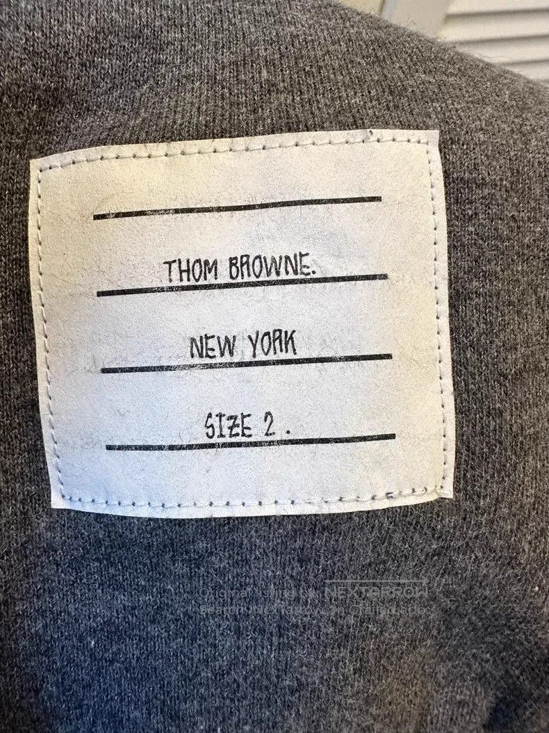Thom Browne Thom Browne size 2 Cotton Fleece Sweatpants, Deep Gray Size US 28 / EU 44 - 3 Thumbnail