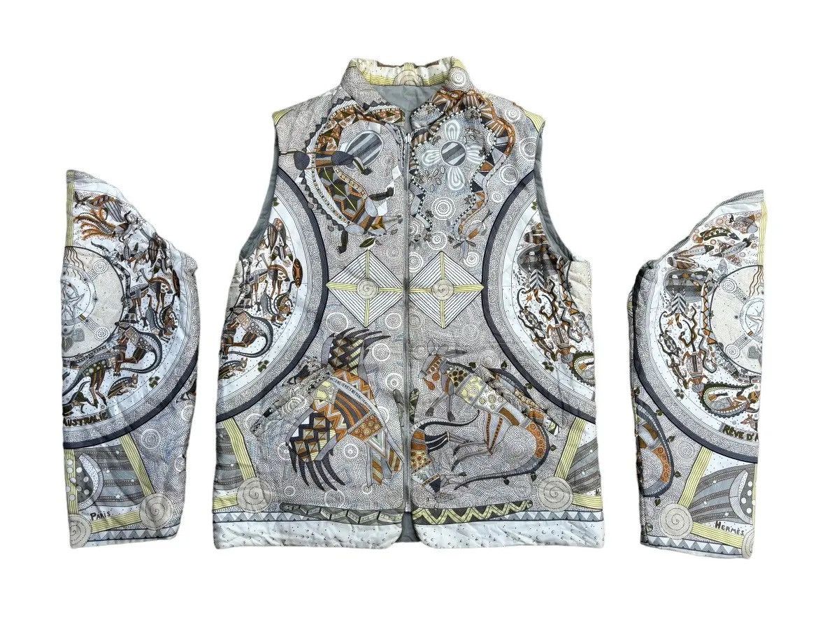 Hermes Vintage Hermes reve d'australie silk reversible jacket Size US L / EU 52-54 / 3 - 2 Thumbnail
