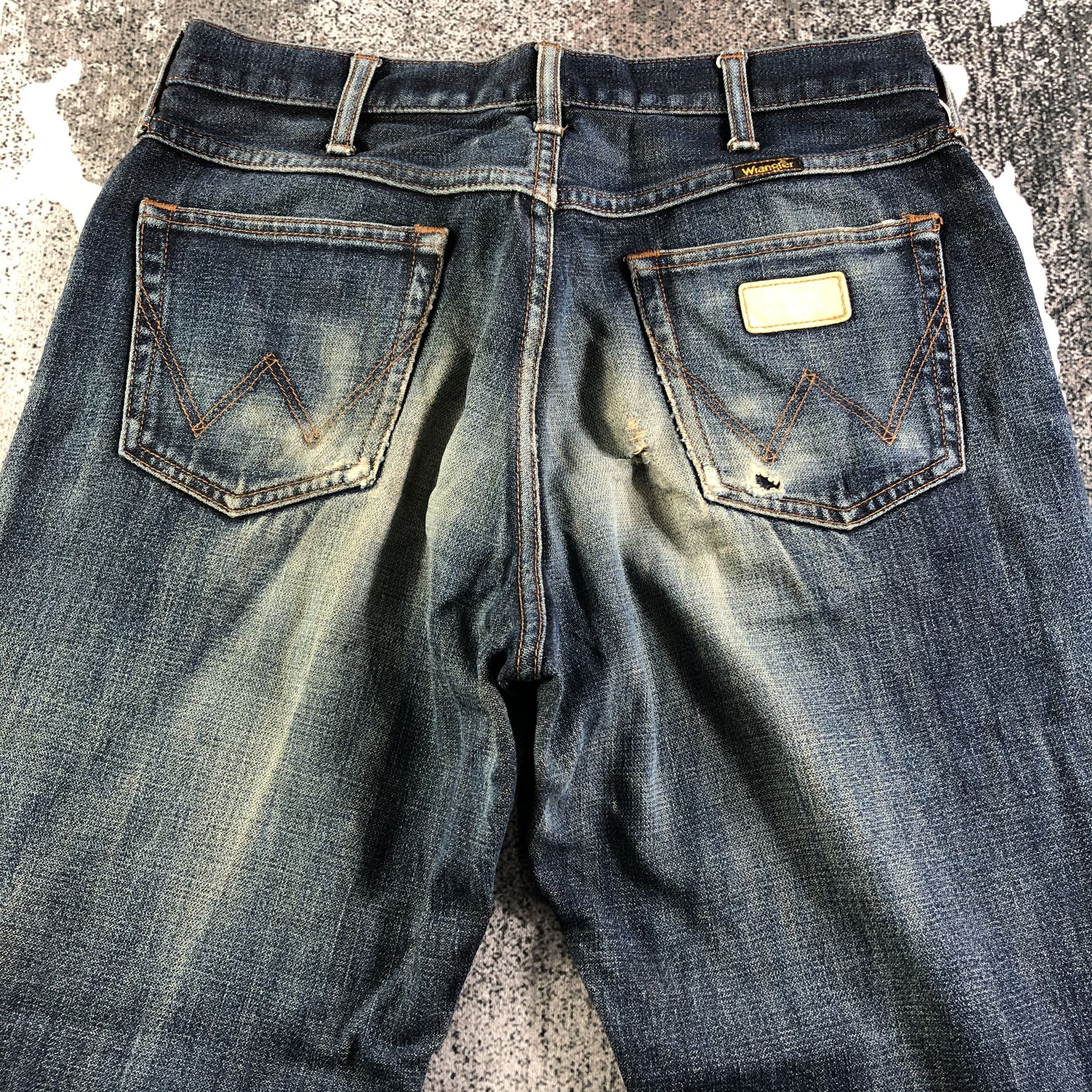 Vintage Vintage Wrangler Jeans Distressed Denim KJ2274 Size US 31 - 4 Thumbnail