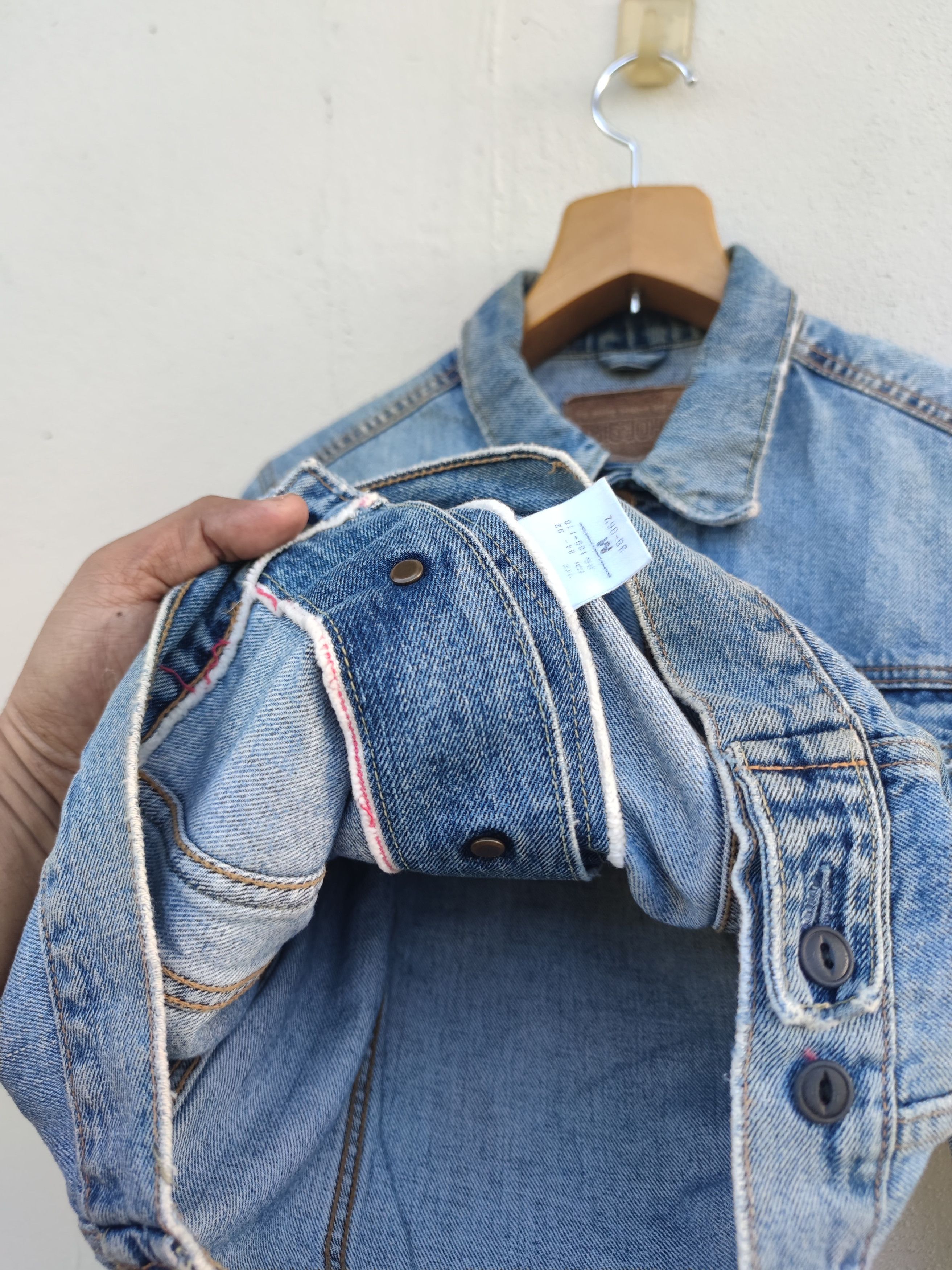 Big John Vintage BIG JOHN Selvedge Denim Jacket Size US M / EU 48-50 / 2 - 9 Thumbnail