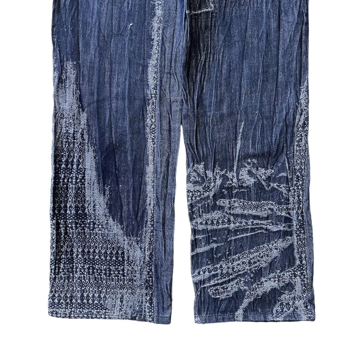 Issey Miyake × Vintage Vintage Issey Miyake Men Sashiko Denim Pants Size US 33 - 9 Thumbnail