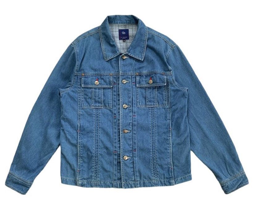 Japanese Brand GS G-Stage Jeans Pleated Centre Style Jacket Size US M / EU 48-50 / 2 - 1 Thumbnail
