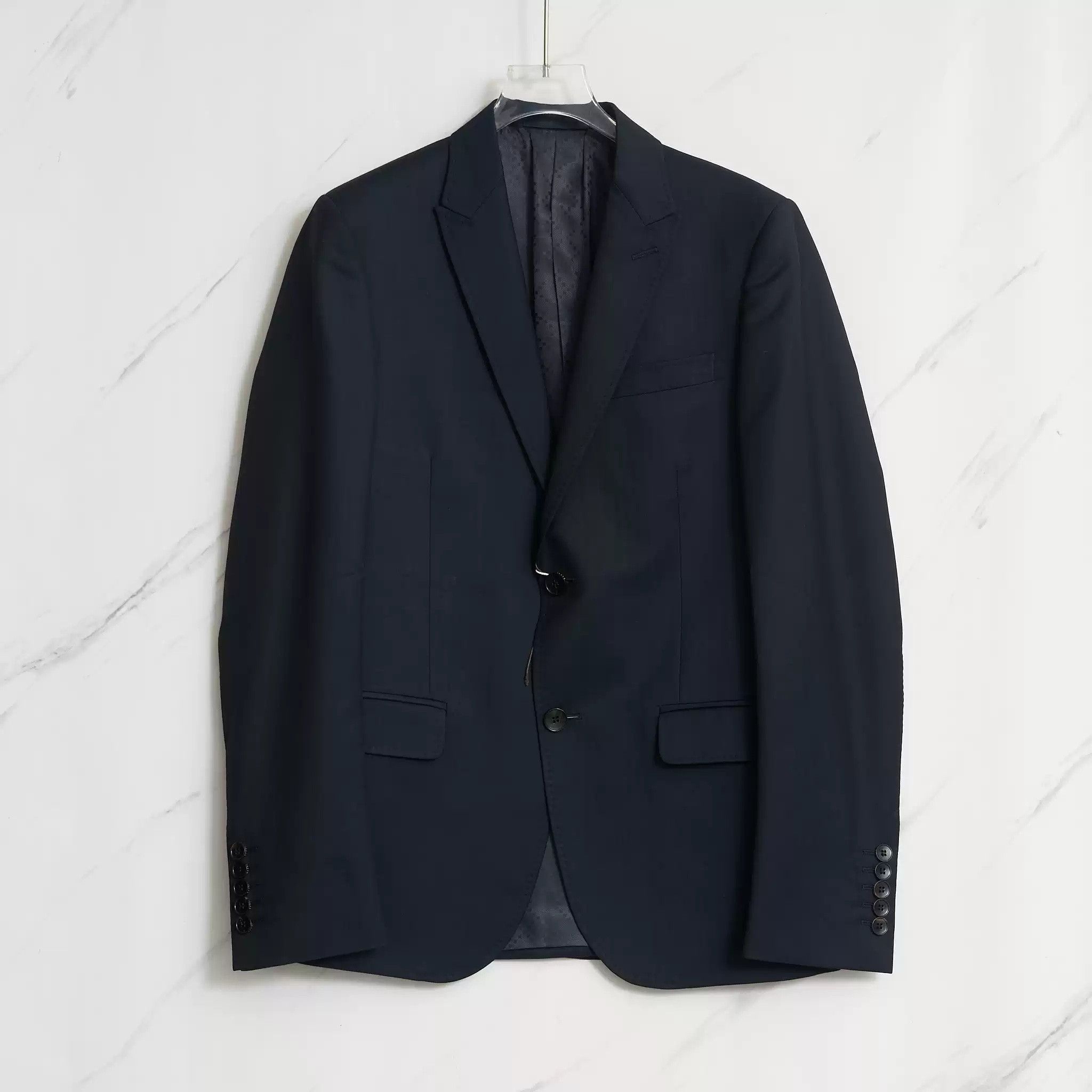 Gucci Gucci Men's Navy Stripe Suit Size US M / EU 48-50 / 2 - 2 Thumbnail