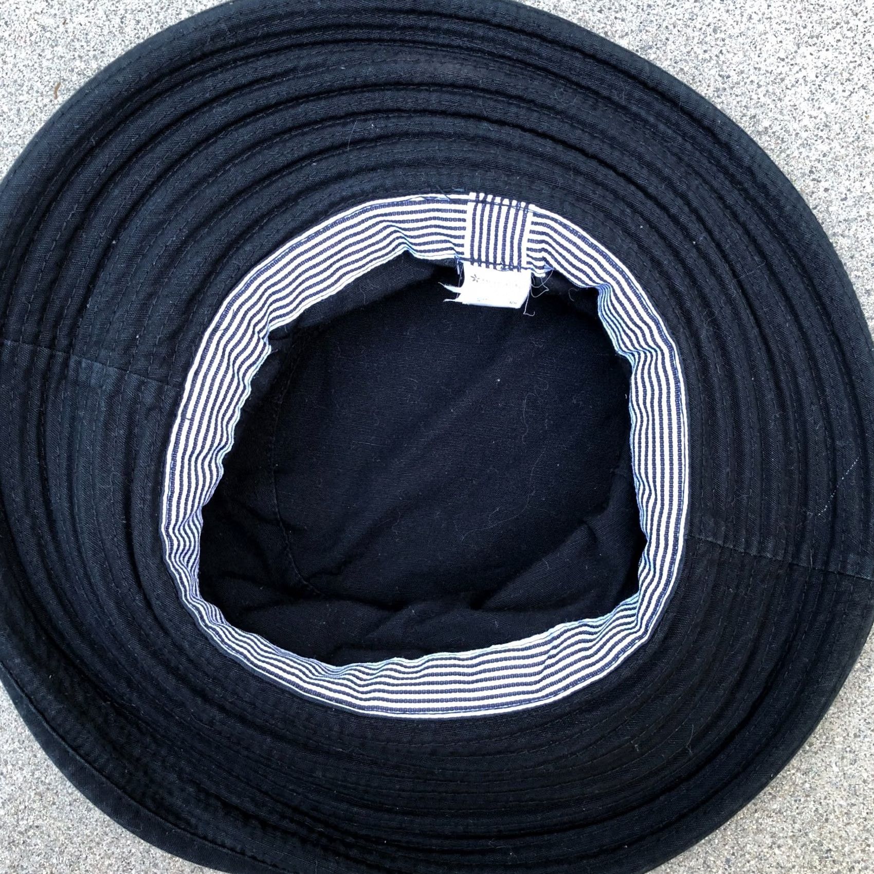 Vintage KOORINGAL Packable Bucket Hat Women's 57cm Black Sun Cap Wide Brim Floppy Size ONE SIZE - 4 Thumbnail