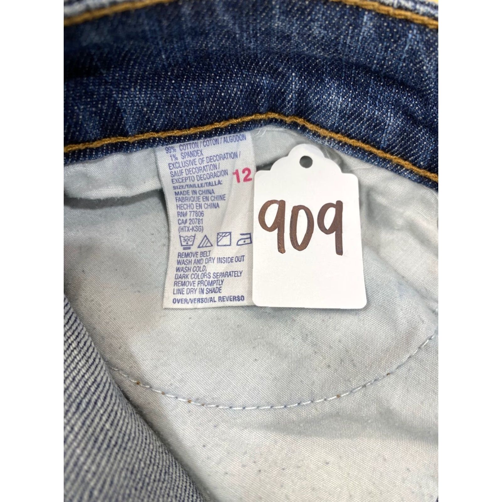 Tommy Hilfiger Tommy Hilfiger Womens Capri Jeans Size 12 Blue American Womens Size 34" / US 12 / IT 48 - 3 Thumbnail