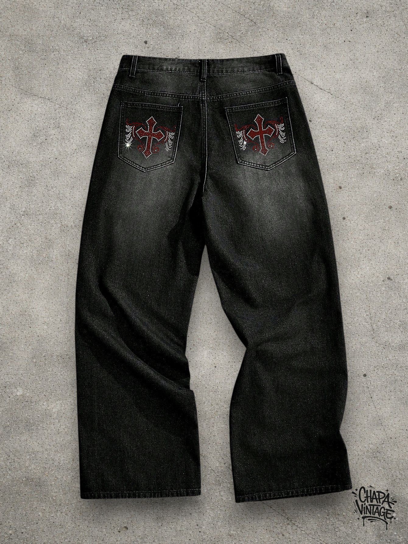 Japanese Brand Washed dark gray jeans Size US 32 / EU 48 - 1 Thumbnail