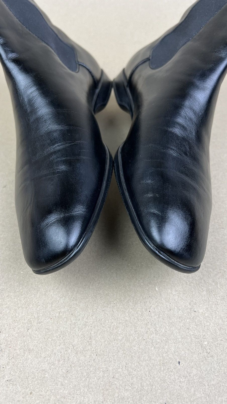 Prada PRADA Boots Chelsea Leather Shoes Red Tab Black Men's Size US 7 / EU 40 - 5 Thumbnail