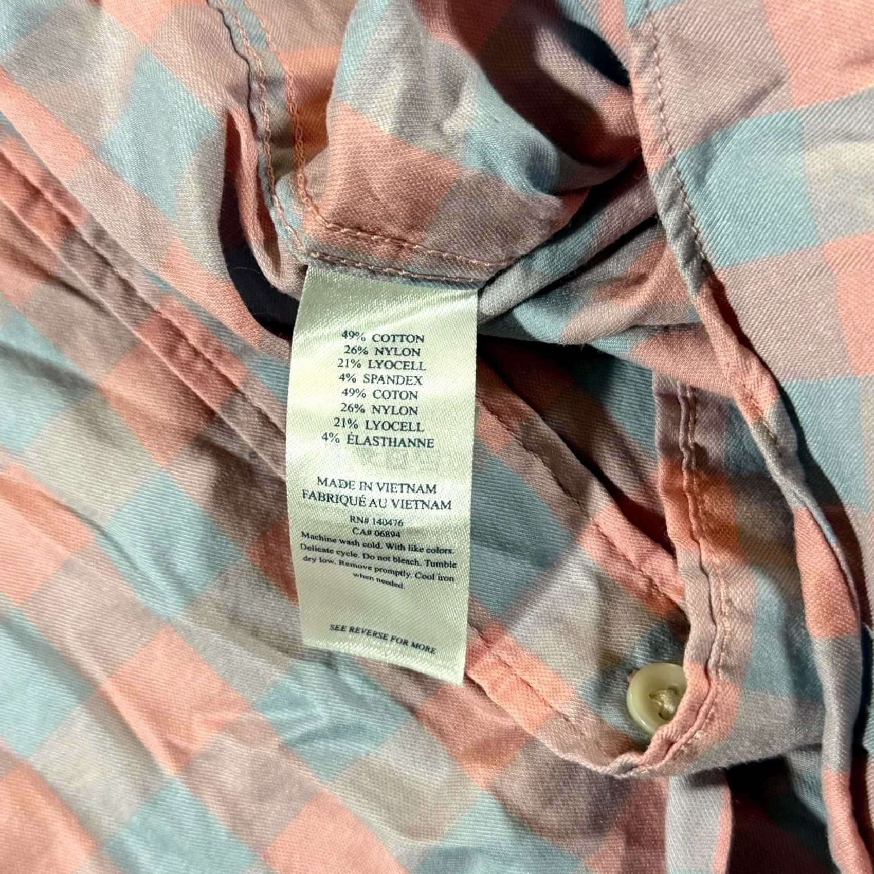 Faherty Faherty Button Down Shirt Men XL M Gingham Check Plaid Button Up Size US XL / EU 56 / 4 - 5 Thumbnail