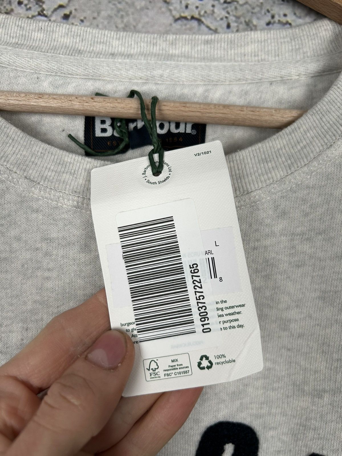 Barbour Barbour Spellout Crewneck New Outdoor England Streetwear Size US L / EU 52-54 / 3 - 5 Thumbnail