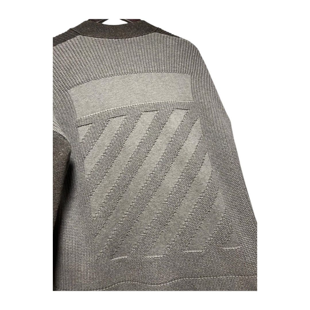 Off-White Off White Diagonal Stripe Colorbock Cardigan Sweater Size 40 Size US L / EU 52-54 / 3 - 9 Thumbnail