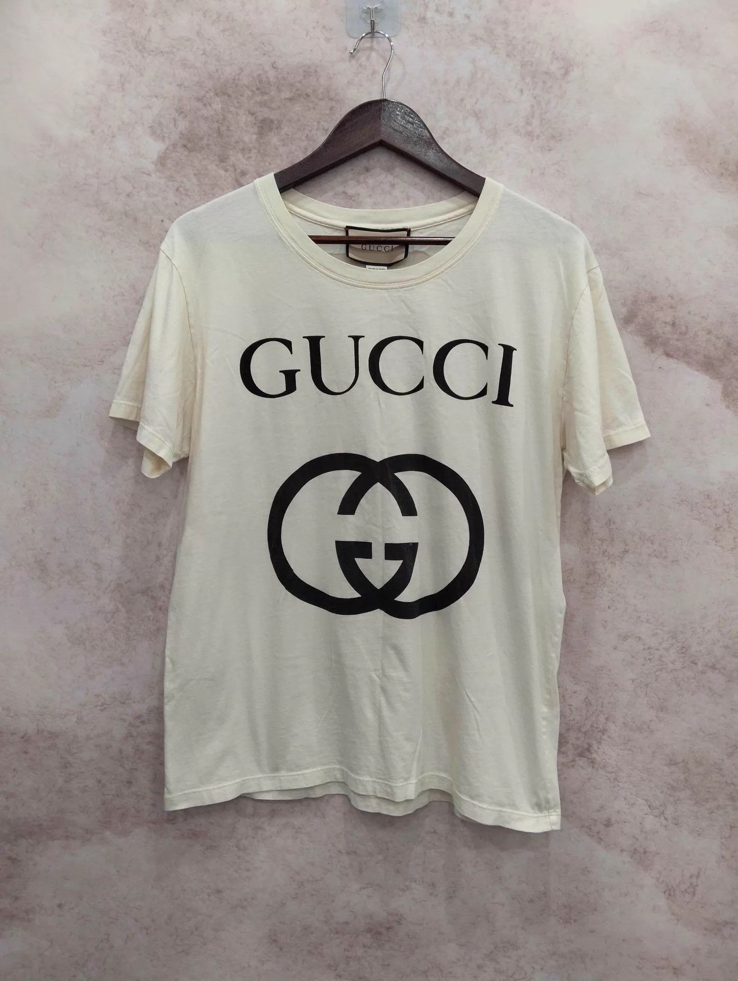 Gucci White Short-Sleeve Logo Print T-Shirt Size US S / EU 44-46 / 1 - 1 Thumbnail