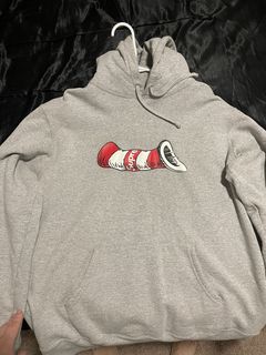 Supreme cat in the hat hooded sweatshirt hot sale