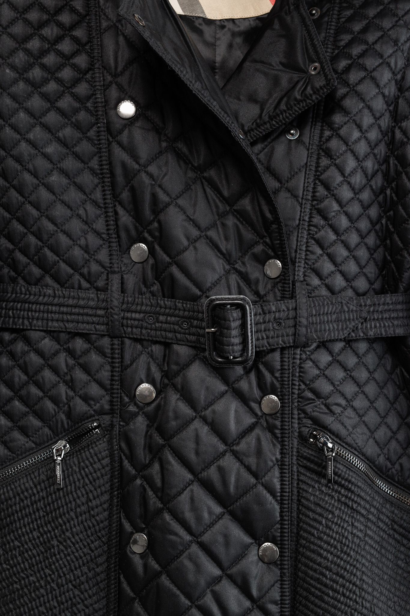 Burberry Burberry Black Quilted Insulated Trench Coat Size XS / US 0-2 / IT 36-38 - 8 Thumbnail