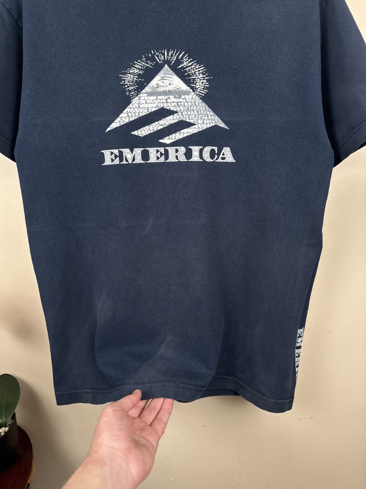Emerica Vintage Emerica T shirt Skateboarding Mason Pyramide M Blue Size US M / EU 48-50 / 2 - 14 Thumbnail
