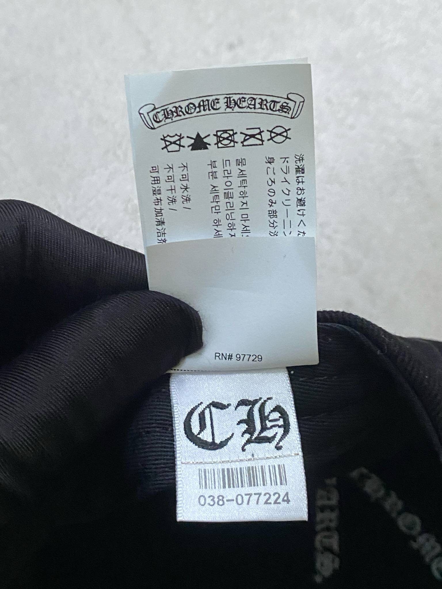 Chrome Hearts Chrome Hearts Dagger Denim Baseball Hat Black/White Size ONE SIZE - 3 Thumbnail