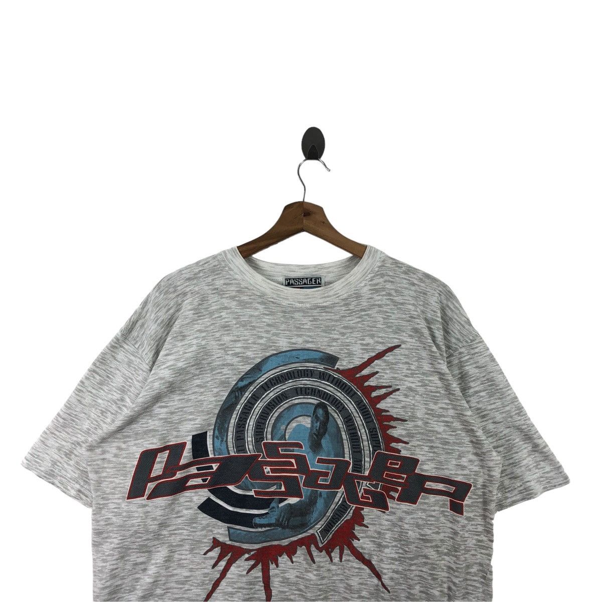 Vintage Pick!! Vtg PASSAGER TECHNO WEAR Top Tee Tshirt Size US L / EU 52-54 / 3 - 3 Thumbnail