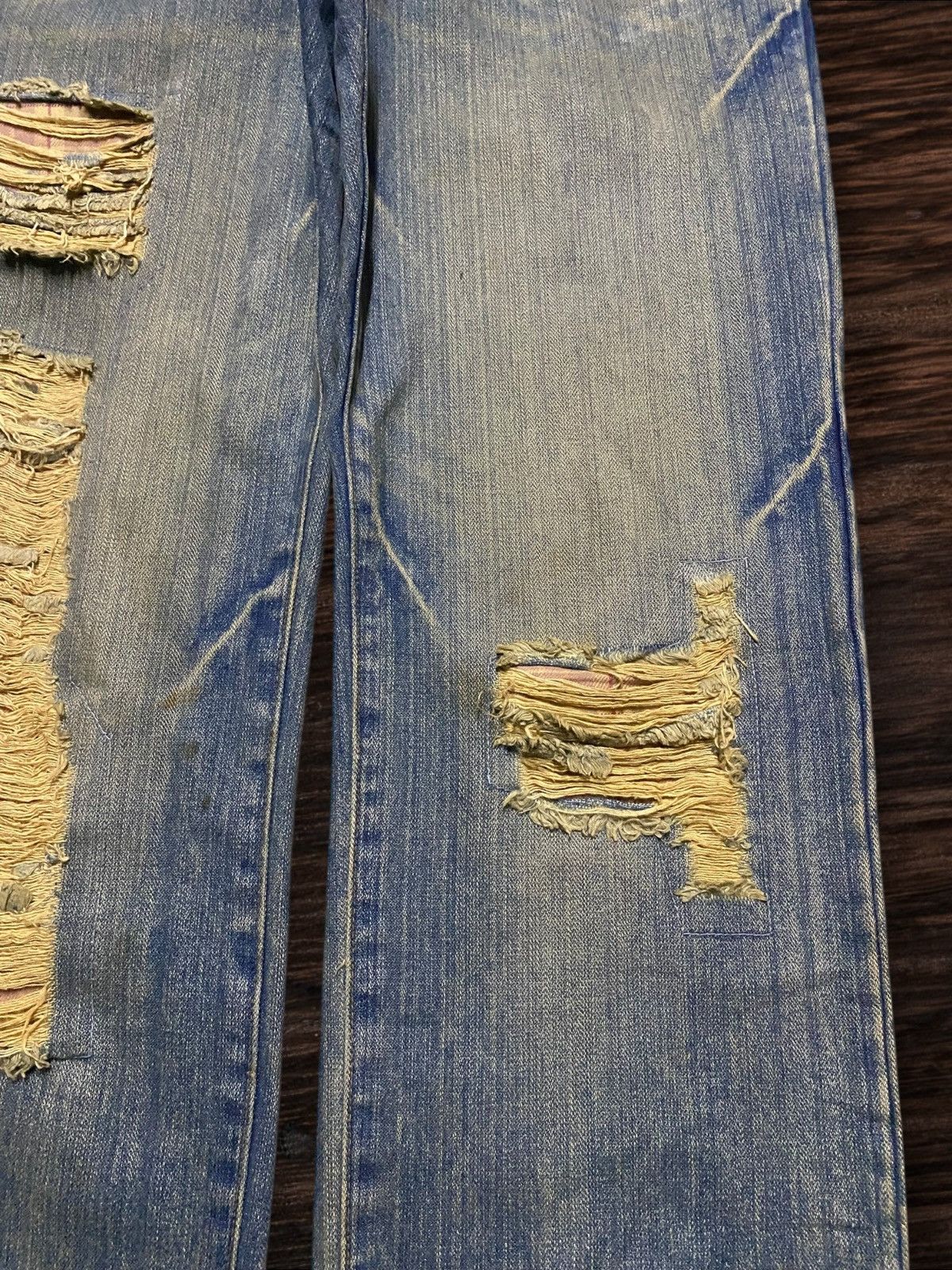 Japanese Brand Vintage Japanese Brand Mud Wash Distressed Loose Jeans Size US 32 / EU 48 - 8 Thumbnail