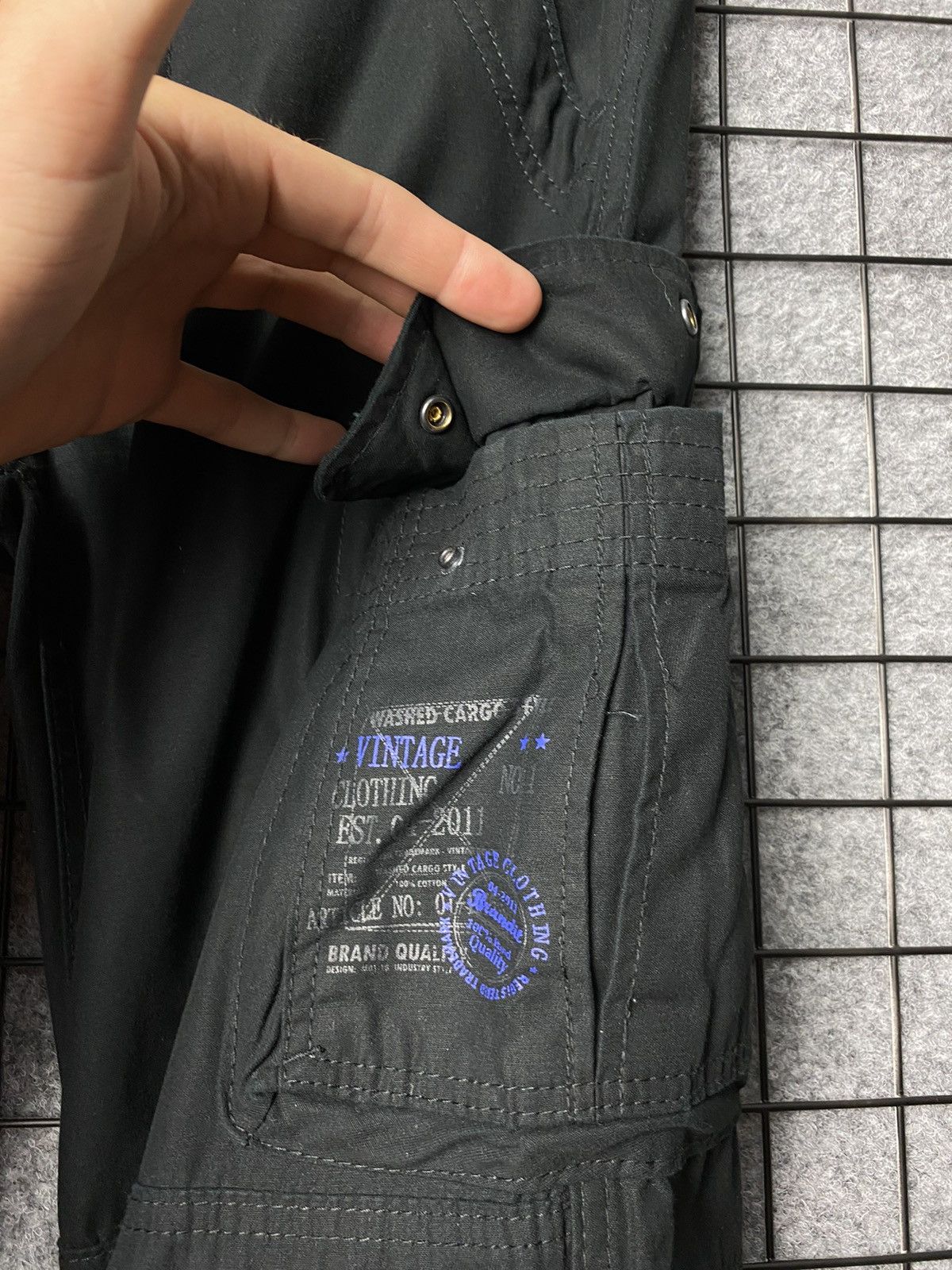 Brandit × Vintage Brandit Streetwear Y2K Drawstring Cargo Pants Size M Size US 34 / EU 50 - 6 Thumbnail