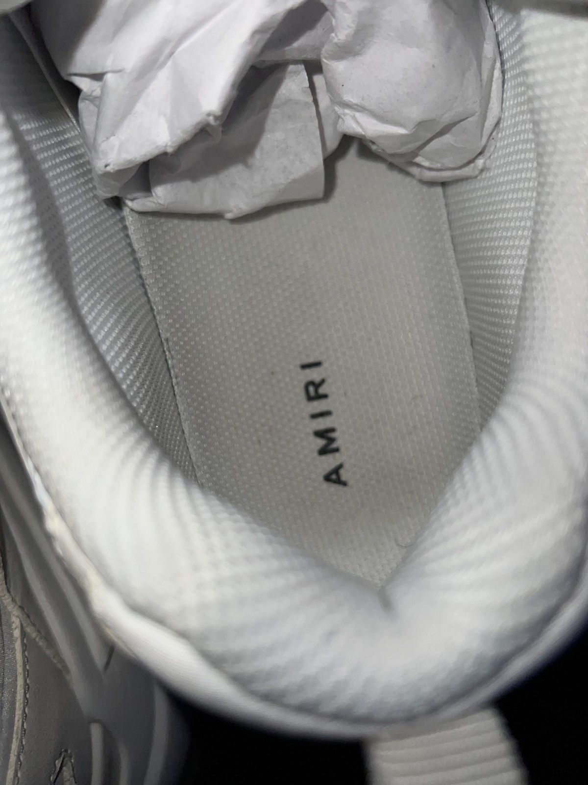 Amiri Amiri bone runner “Alabaster” Size US 12 / EU 45 - 13 Thumbnail