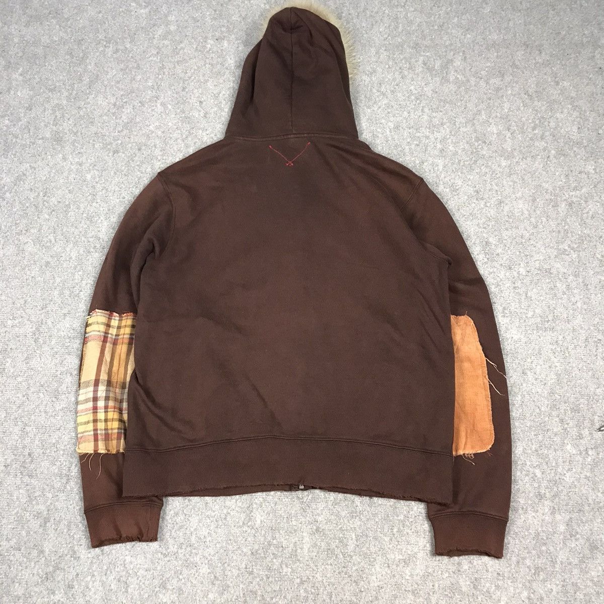 Designer × Japanese Brand × Tornado Mart KITTLT PATCHWORK STYLE FUR HOODIES RARE JACKET Size US M / EU 48-50 / 2 - 11 Thumbnail