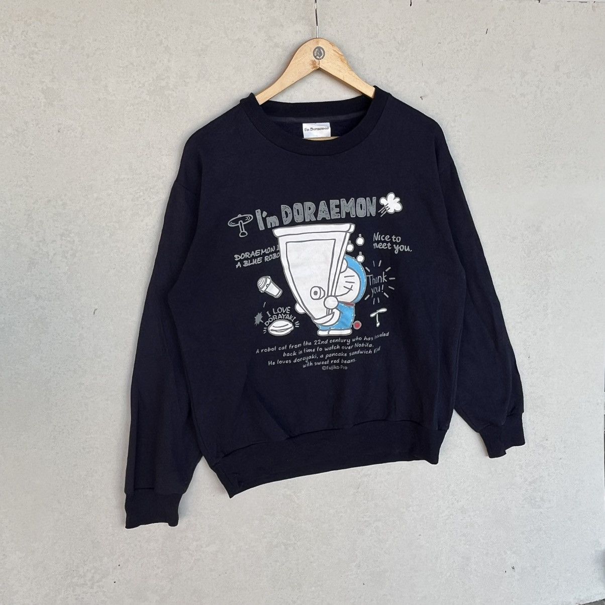 Other Vintage Doraemon Black Sweatshirt Pullover Jumper Size L Size L / US 10 / IT 46 - 3 Thumbnail