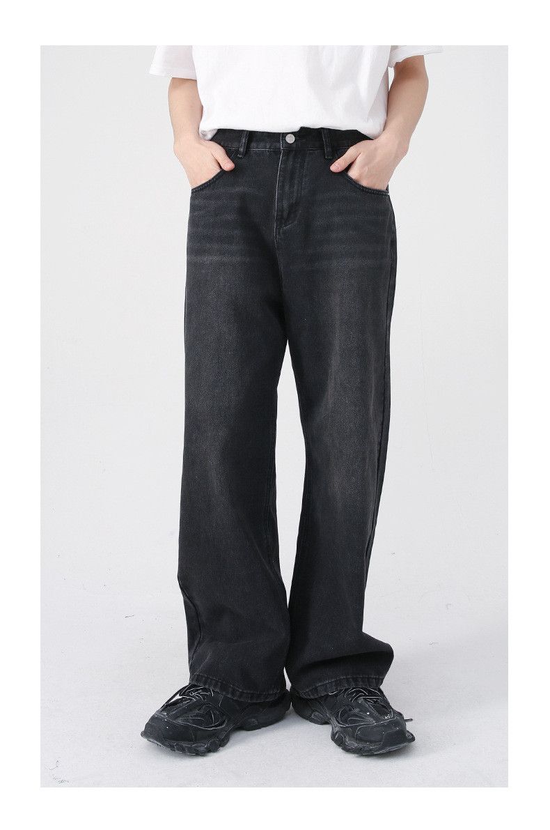 Japanese Brand Japanese loose straight leg wide-leg men's casual jeans Size US 32 / EU 48 - 1 Thumbnail