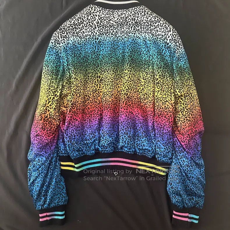 Amiri Amiri Size S Silk Rainbow Leopard Bomber Jacket Size US S / EU 44-46 / 1 - 2 Thumbnail