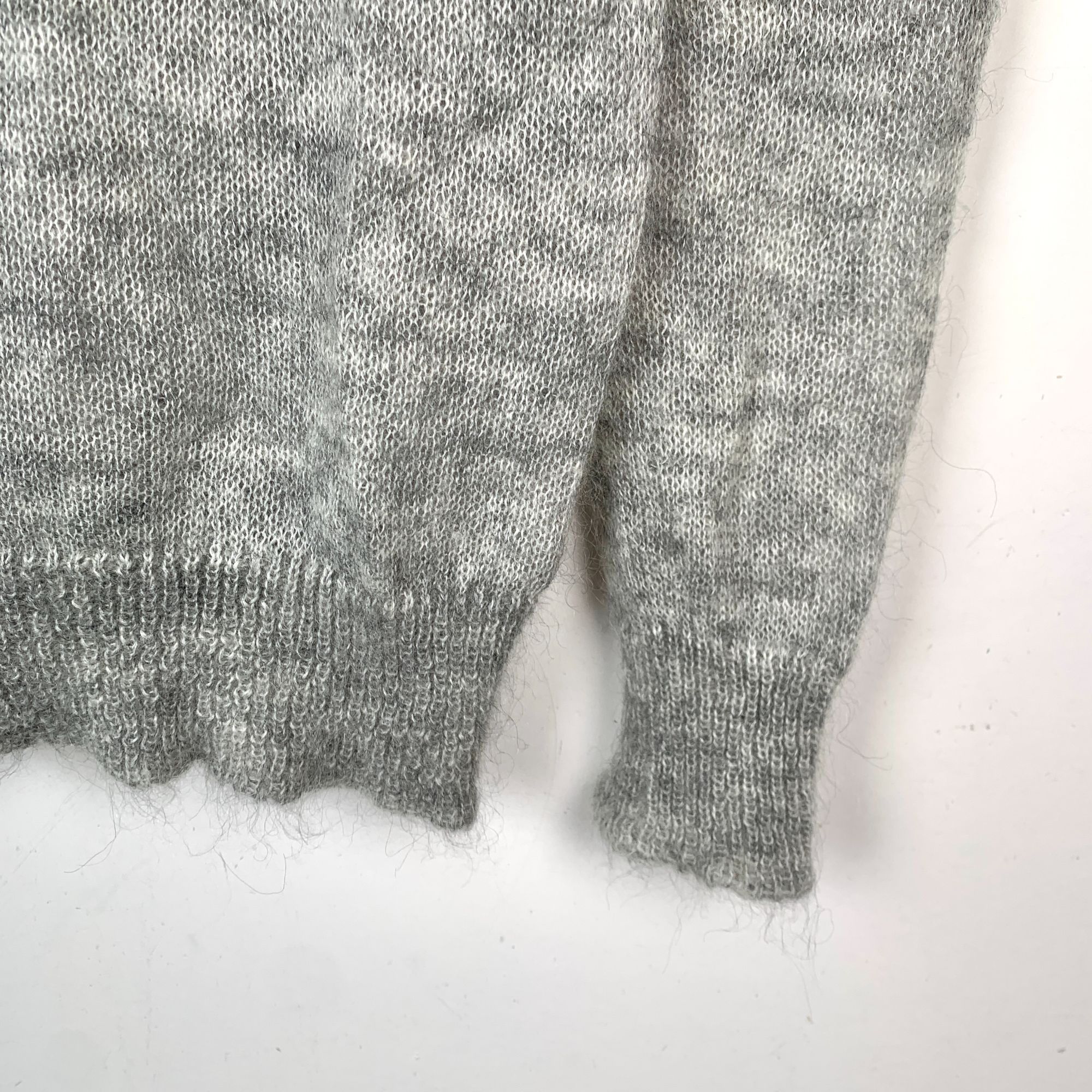 Max Mara MaxMara Grey Wool&Mohair Sweater With Embroidered Size XS / US 0-2 / IT 36-38 - 5 Thumbnail