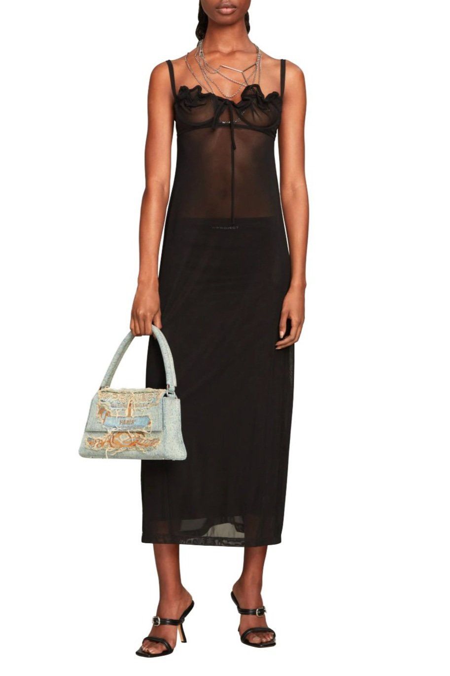 Y/Project Y/project Wire Mesh Slip Dress Size XS / US 0-2 / IT 36-38 - 4 Thumbnail