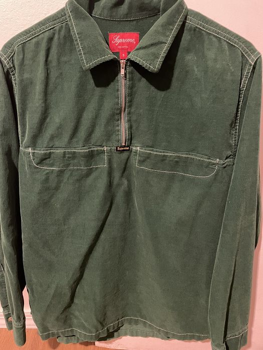 Supreme Supreme Half Zip Corduroy Shirt Grailed