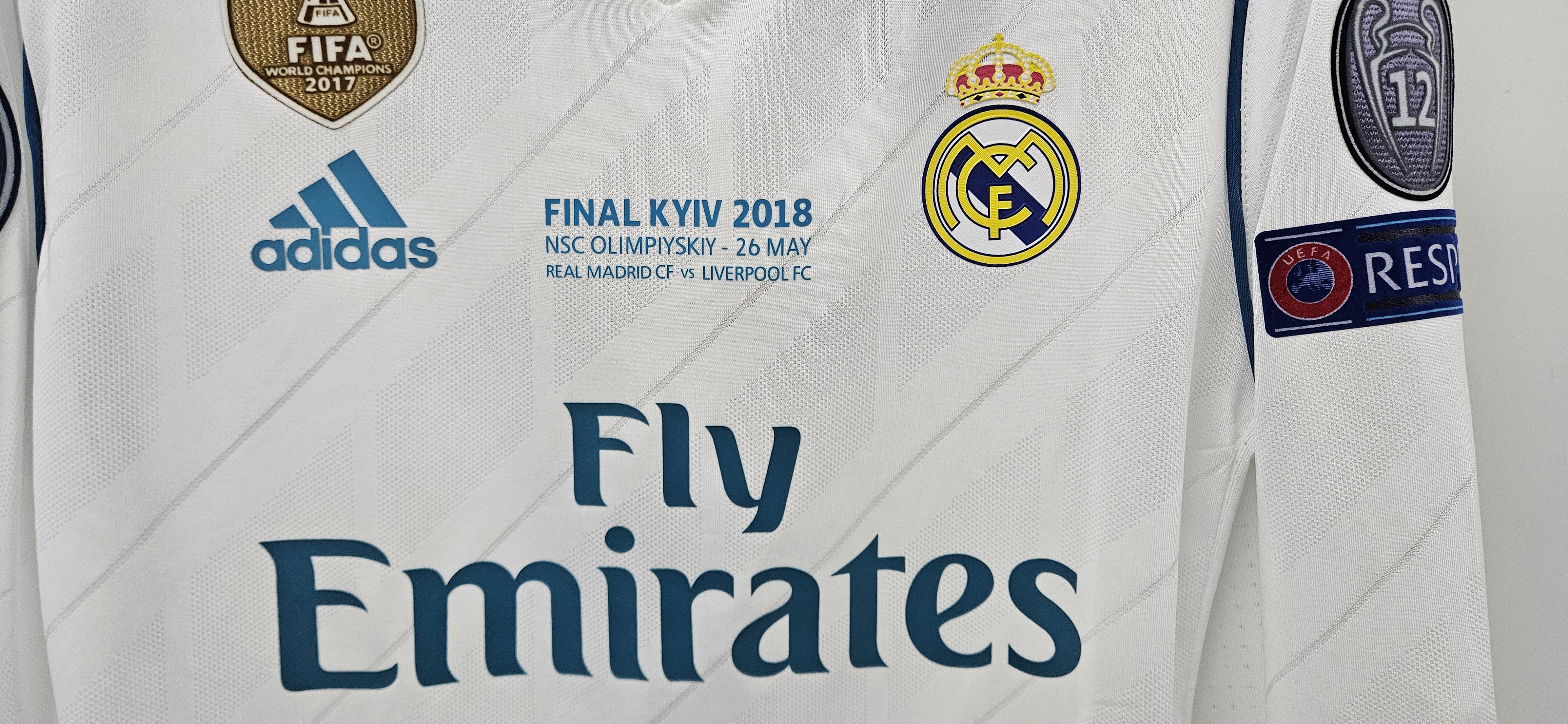 Other REAL MADRID 2017 2018 ADIZERO HOME LONG SLEEVE Size US L / EU 52-54 / 3 - 4 Thumbnail