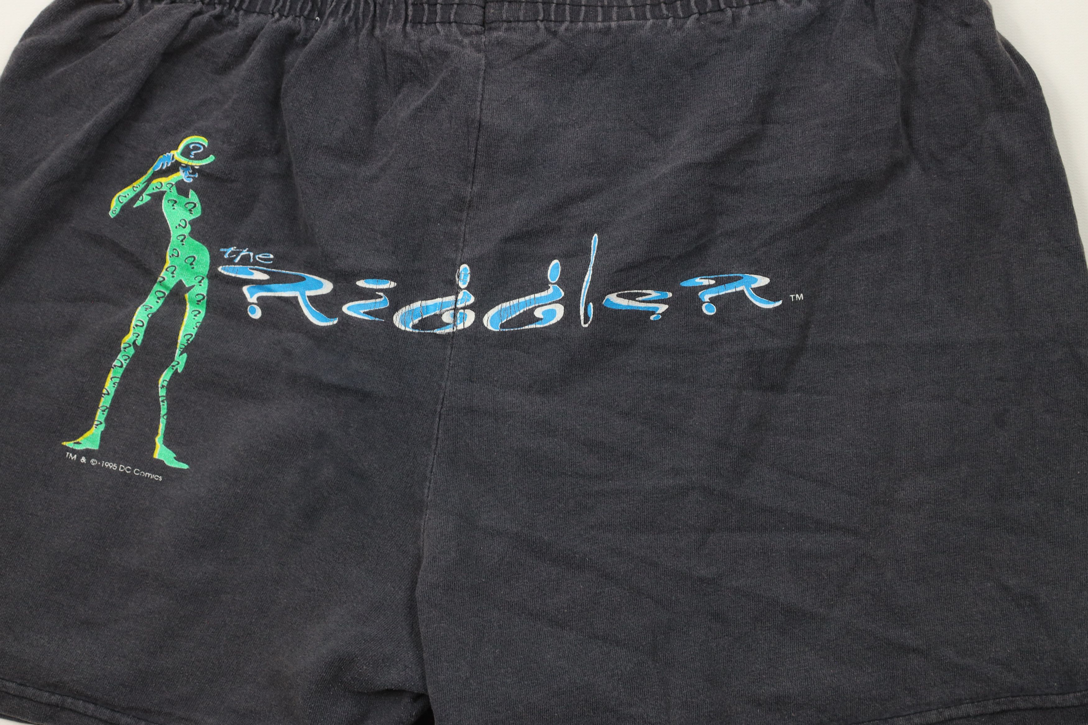 Vintage Vintage 90s Batman The Riddler Spell Out Short Shorts USA Size 30" / US 8 / IT 44 - 12 Thumbnail