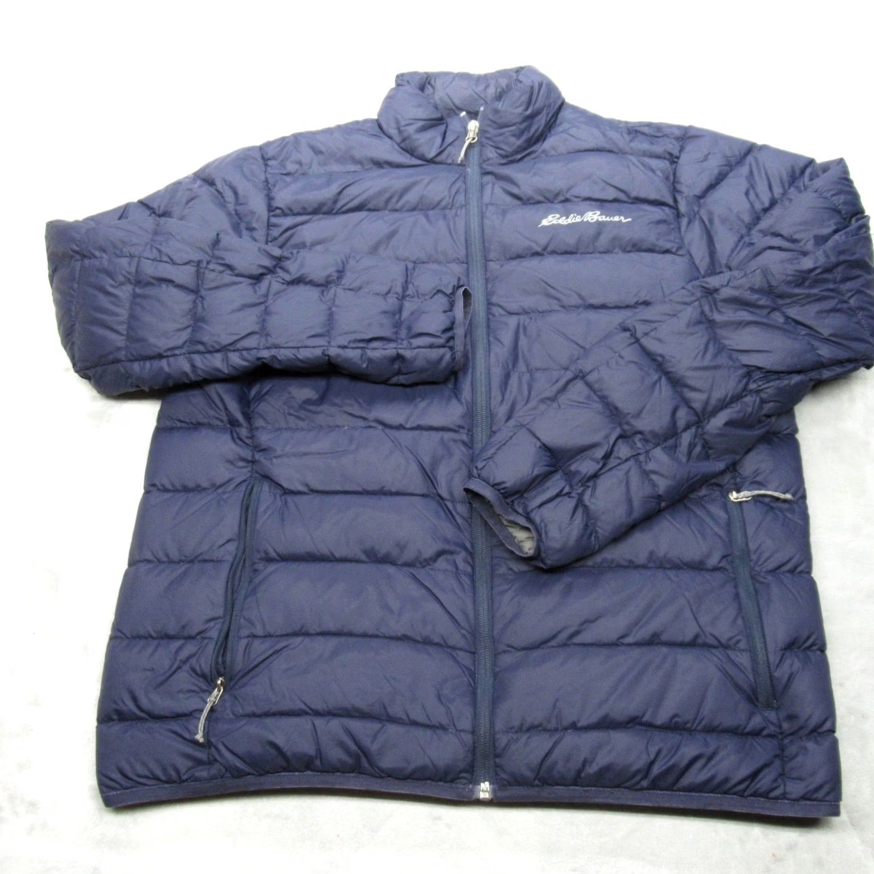 Eddie Bauer Eddie Bauer Down Jacket Mens Medium Blue Puffer Lightweight Packable 650 Fill Size US M / EU 48-50 / 2 - 2 Thumbnail
