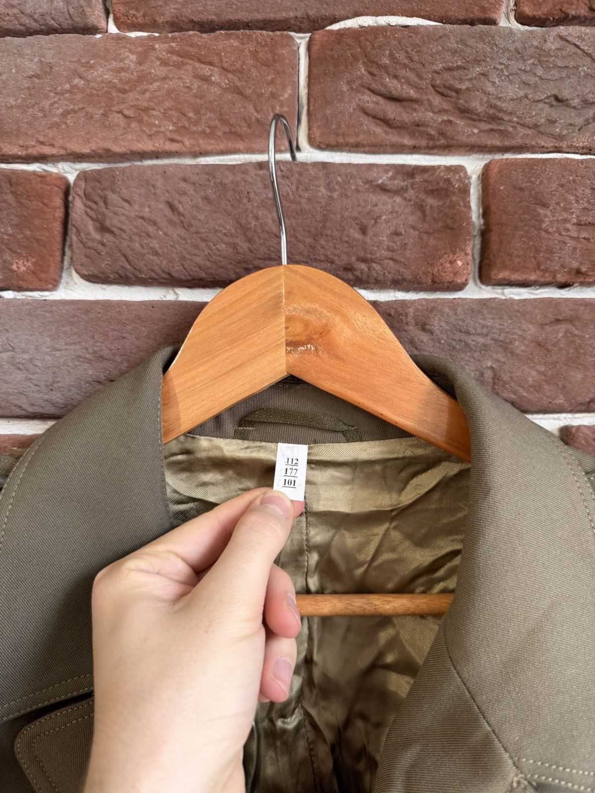 Other Olive Military Jacket Workwear Cropped Boxy Type 50s Size US L / EU 52-54 / 3 - 5 Thumbnail