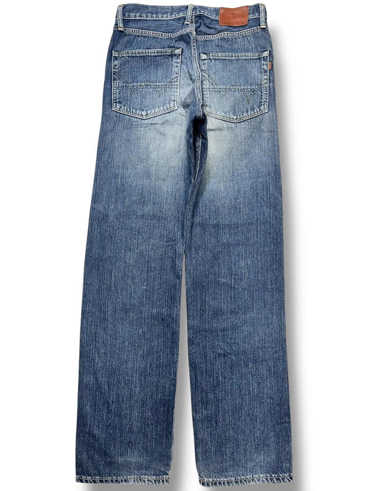 Edwin Vintage Insane Edwin 505z Orange Tab Selvedge Straight Jeans Size US 30 / EU 46 - 3 Thumbnail