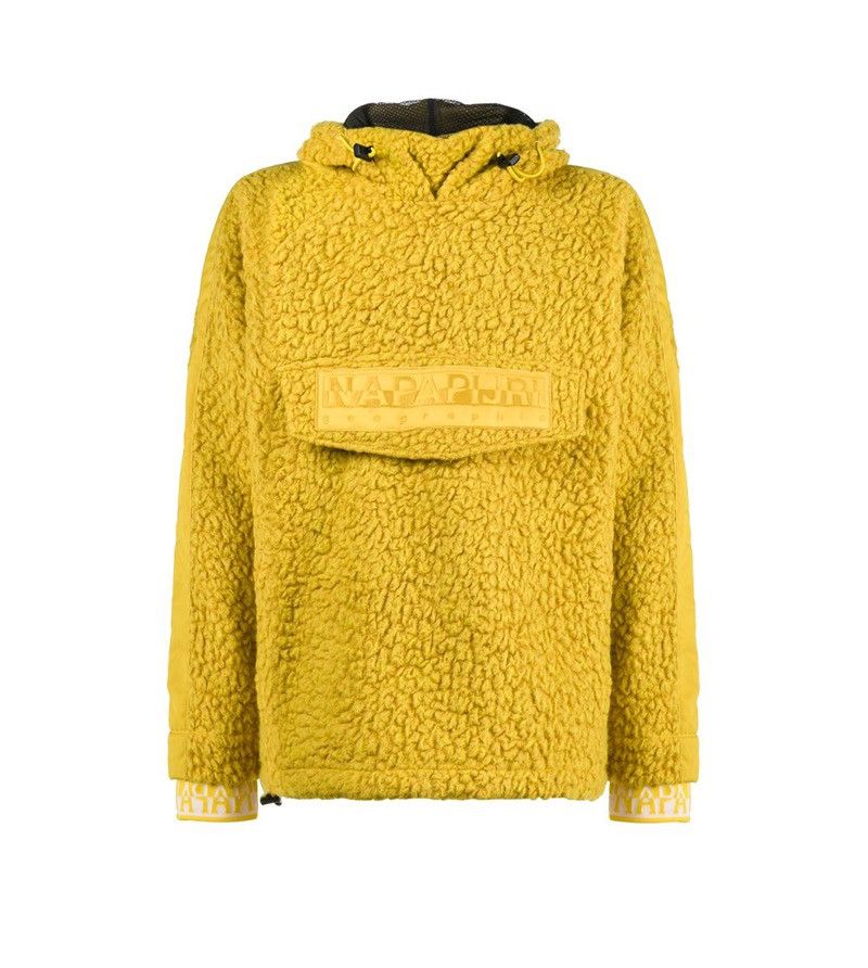 Napapijri yellow fleece sale